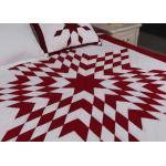 Unique Lone Star Geometric Bedspreads And Coverlets Red / White For Home
