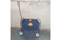 China Four Wheel Collapsible Wagon Cart Large Capacity Foldable Garden Trolley supplier