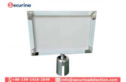China Horizontal Vertical Sign Holder Frame For Queue Barrier Stanchion Pole Racks supplier