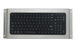 China 119 keys IP67 silicone industrial keyboard, USB black desktop keyboard supplier