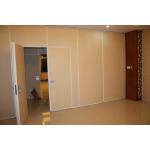 Melamine Surface Movable Track Roller Acoustic Partition Wall For Hotel 4m Height for sale