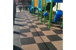 China IAAF Wear Resistance Playground Rubber Safety Tiles High Elasticity supplier