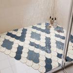 Printed Vinyl Non Slip Mat For Tile Shower for sale