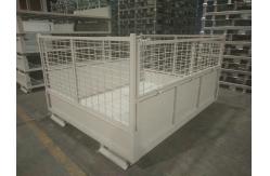 China SGS Logistics Forklift Guide Steel Q235 Metal Mesh Container supplier