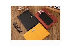 China Leather A5 Wireless Charging Notebook With Built In Power Bank Recyclable supplier