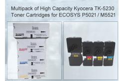 China Kyocera ECOSYS M5521 ECOSYS P5021 Printers Toner cartridge TK-5230 Multipack CMYK supplier
