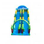 Blue Color Children Fun Park Inflatable Large Slide For Rentals for sale