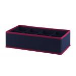 Blue 8 Cell Foldable Drawer Organizer , Foldable Closet Underwear Organizer for sale