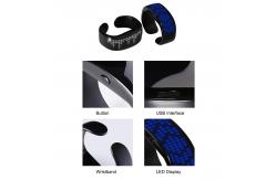 China Bluetooth Remote Control LED Bracelet App Programe Text Pattern supplier