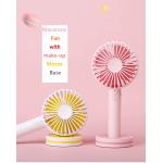 Portable USB Rechargeable Handy Fan 2000mAh 4 Vane Mini Rechargeable Fan for sale