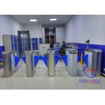Standing Full Automatic Flap Barrier Gate Rfid Card Reader Security Metal Detector for sale