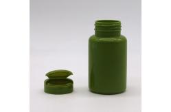 China Plastic HDPE Bottle 150ml 5oz Wide Mouth Empty Capsule Containers with Flip Cap supplier