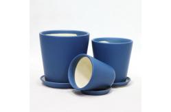 China Single Ceramic Drainage Pots Lightweight For Indoor supplier