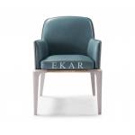 Upholstery French Royal Wooden Leather Dining Chair W009D5A for sale