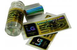 China Liquid Gold Lab Laser 10ml Vial Labels For vial supplier