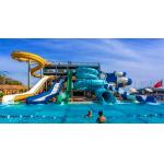 Height 5-12 Meters Water Park Slide Swimming Pool Set Customized for sale