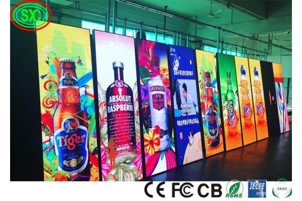 P2 P2.5 1200cd/sqm 122880pixels LED Poster Screen SMD2121