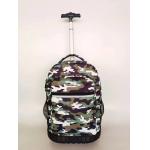 Practical Zippered Backpack Trolley Bag With Shoulder Straps for sale