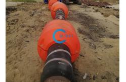 China Marine Dredging HDPE Pipe Floater With Tensile Strength 15MPa supplier