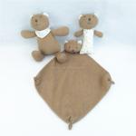 Infant Custom Frog Soft Rattle Educational Animal Toy Plush Baby Rattle Soft Animal