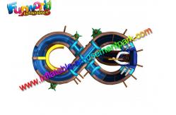 China Shipwreck Pirate Outdoor Inflatable Water Slides  , Inflatable Water Pool Slides With Tree supplier