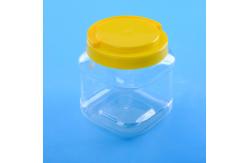 China BPA Free 1450ml 131mm Square Plastic Screw Cap Jars supplier