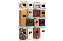China Hot Selling Plastic Cereal Storage Jars Airtight Food Storage Container Set supplier