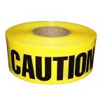Yellow Caution Tape Harzard Plastic Barrier Tape 3 Inch X 1000 Feet For Workplace for sale