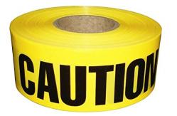 China Yellow Caution Tape Harzard Plastic Barrier Tape 3 Inch X 1000 Feet For Workplace supplier