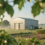 Portal Frame Prefab Pre Assembled Steel Workshop Building Storage Garage Hot Rolled Section Construction for sale