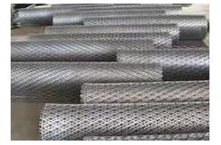 China Anti Skid Expanded Wire Mesh , Q235 Platform Pedal Metal Diamond Mesh 25x50mm supplier