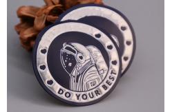 China Garment TPU Printed Label With Reflective Silver Logo And Foam supplier