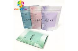 China Body scrub stand up  pouch reusable packaging bag with tear notches customized pouches supplier
