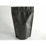 Matt Black Stand Up Pouch Bags 250g 500g 140 Micron Thickness Customized Print Logo for sale
