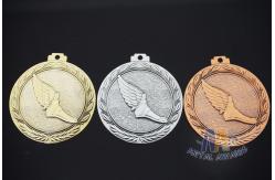 China 3d Effect Custom Engraved Medals With Antique Gold Silver Copper Plating supplier
