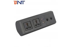 China Clamp On Desktop Power Outlet With Network 1.5 Meters Cable Length supplier