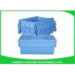 Warehouse Plastic Attached Lid Containers Transport Packaging Environmental Protection