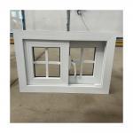 Custom Glass Windows Upvc Vinyl Single Double Glazed Sliding Pvc Windows With Grills for sale