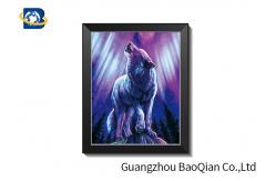 China 0.6mm PET + 157Gg Coated 3d Wolf Picture , Custom Lenticular Printing supplier