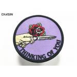 T- Shirt Twill Fabric Badges Patches 3 Tall Iron On Embroidered Patches