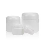 15g 50g 100g Opal Glass Bottle Cosmetic Packaging White Ceramic Bottle for sale