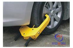 China Safety Medium sized Car Wheel Clamp / Tyre Lock , Patent design supplier