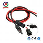 Black And Red 6kv Solar Extension Cable With Pv Compatible Female And Male Connector for sale