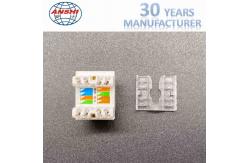 China Network RJ45 Keystone Jack CAT5E CAT6 180 Degree UTP supplier