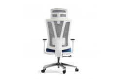 China Adjustable White Mesh Office Chair High Back Multi Position supplier