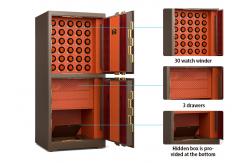 China Biometric Fingerprint Lock Jewelry Safe Box Watch Winder Double Compartment H1680mm supplier