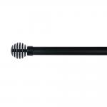 28mm diameter metal curtain rods with black color for living room for sale