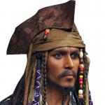 Human Museum Pirate Life Size Wax Figures / Jack Sparrow Sculpture for sale