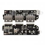 3 USB Power Bank Battery Charger Module Circuit Board Step Up Boost DIY 5V 2.1A for sale