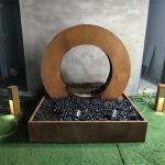 Commercial Customizable Corten Steel Garden Water Features Weather Resistance
